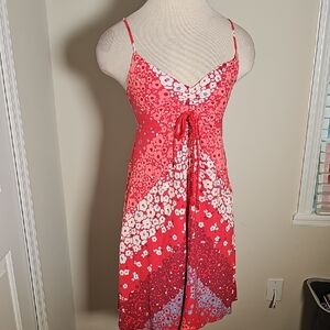 American Eagle Outfitters Red Floral Mini Dress